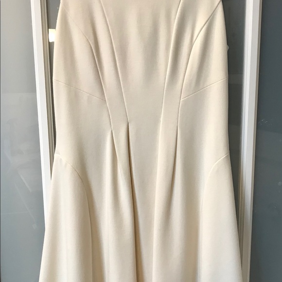 Shoshanna cream/ivory dress w/ fit-and-flare skirt - Picture 7 of 8